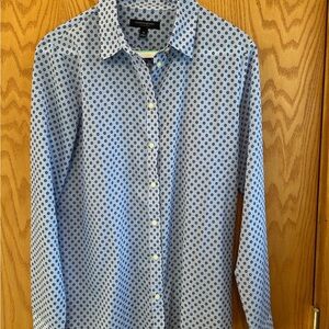 Women’s Blue Patterned Shirt